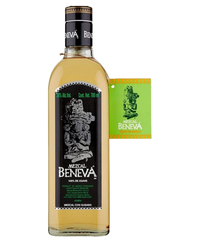 MEZCAL BENEVA JOVEN CON GUSANO| ML. 700