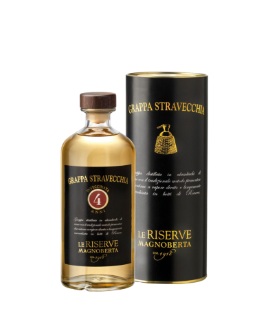 GRAPPA STRAVECCHIA INVECCHIATA 4 ANNI - LE RISERVE - MAGNOBERTA| ML. 700| Astucciato