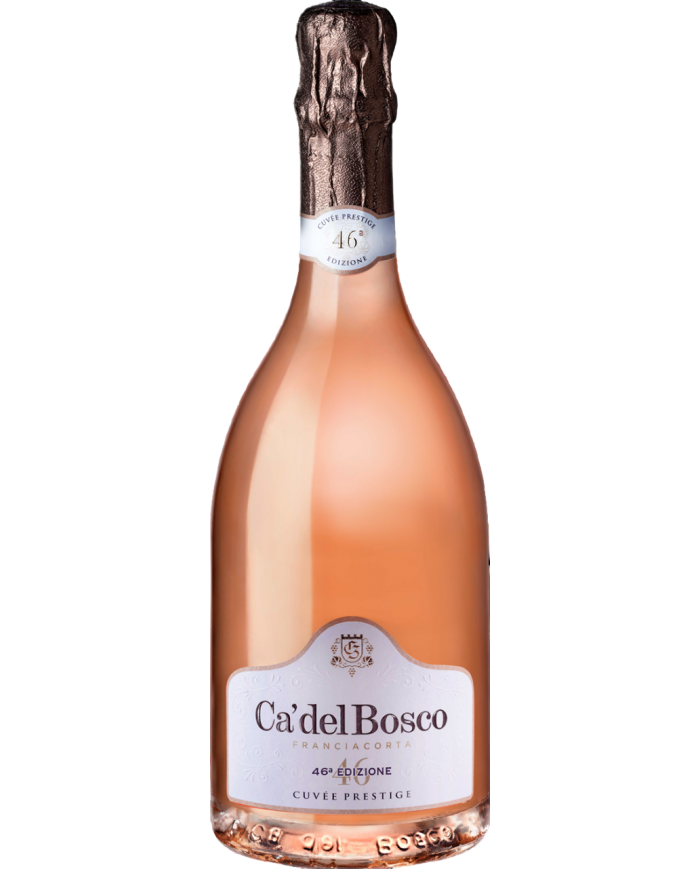 FRANCIACORTA CA' DEL BOSCO CUVEE' PRESTIGE EXTRA BRUT ROSE' EDIZIONE 46|ML. 750