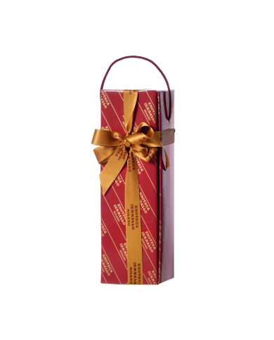 BAULETTO LITOGRAFATO CON MANICO IN CORDA PER 1 BOTTIGLIA DA ML. 750