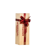 CASSETTA LEGNO APERTURA SCORREVOLE PER 1 BOTTIGLIA DA ML. 750