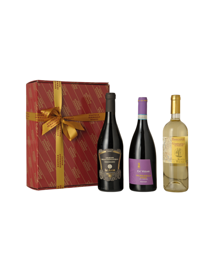 CONFEZIONE VINI D`ITALIA -FALZAREGO- BAULETTO DA 3 BOTTIGLIE