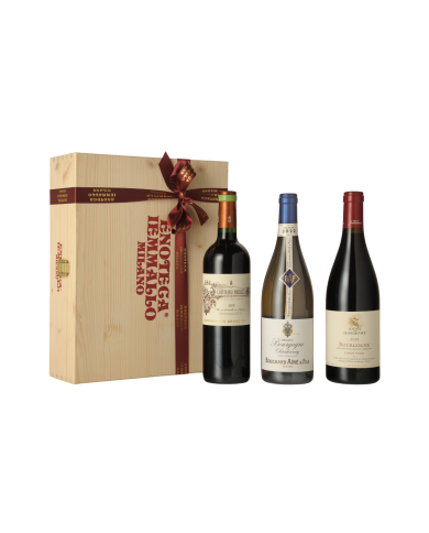 CONFEZIONE VINS DE FRANCE -GARONNE- CASSA LEGNO DA 3 BOTTIGLIE