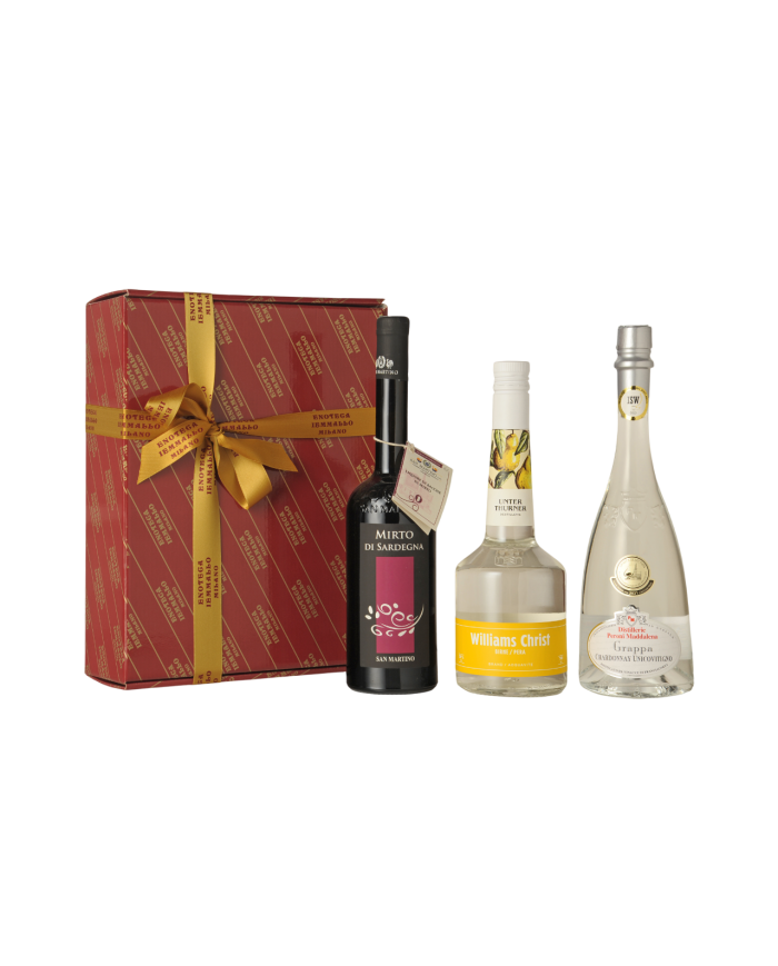 CONFEZIONE LIQUORI D`ITALIA -VERBANO- BAULETTO DA 3 BOTTIGLIE