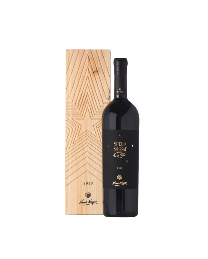 SFURSAT 5 STELLE BLACK STAR EDITION SFORZATO NINO NEGRI (2020)| ML. 1500 Magnum| Cassa Legno