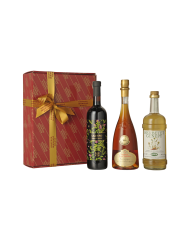 CONFEZIONE LIQUORI D`ITALIA -LARIO- BAULETTO DA 3 BOTTIGLIE