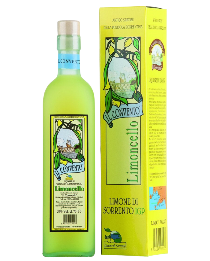 LIMONCELLO DI SORRENTO IL CONVENTO| ML. 700| Astucciato