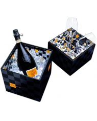 LA GRANDE DAME VEUVE CLICQUOT 1998 CON SECCHIELLO GHIACCIO CUBO ANDREE PUTMAN