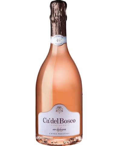 FRANCIACORTA CA' DEL BOSCO CUVEE' PRESTIGE EXTRA BRUT ROSE' EDIZIONE 46|ML. 750