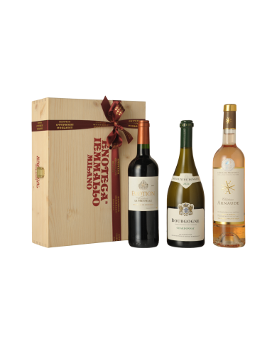 CONFEZIONE VINS DE FRANCE -SENNE- CASSA LEGNO DA 3 BOTTIGLIE