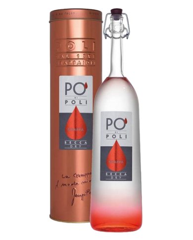GRAPPA MERLOT SECCA PO POLI| ML. 700| Astucciata