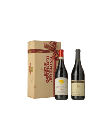 CONFEZIONE VINI D`ITALIA -RESIA- CASSA LEGNO DA 2 BOTTIGLIE
